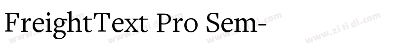 FreightText Pro Sem字体转换